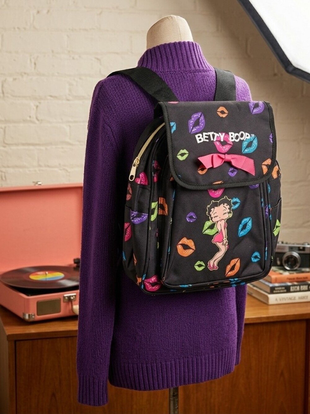 Retro Betty Boop "Kisses" Backpack